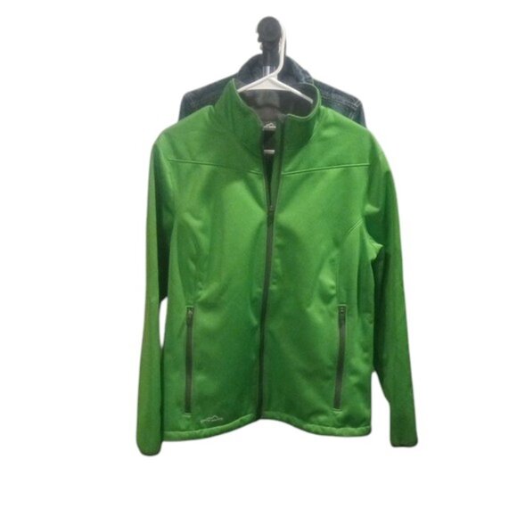 Eddie Bauer Vibrant Green Women's Soft Shell Jacket | PTP 22 | XL - Picture 8 of 8